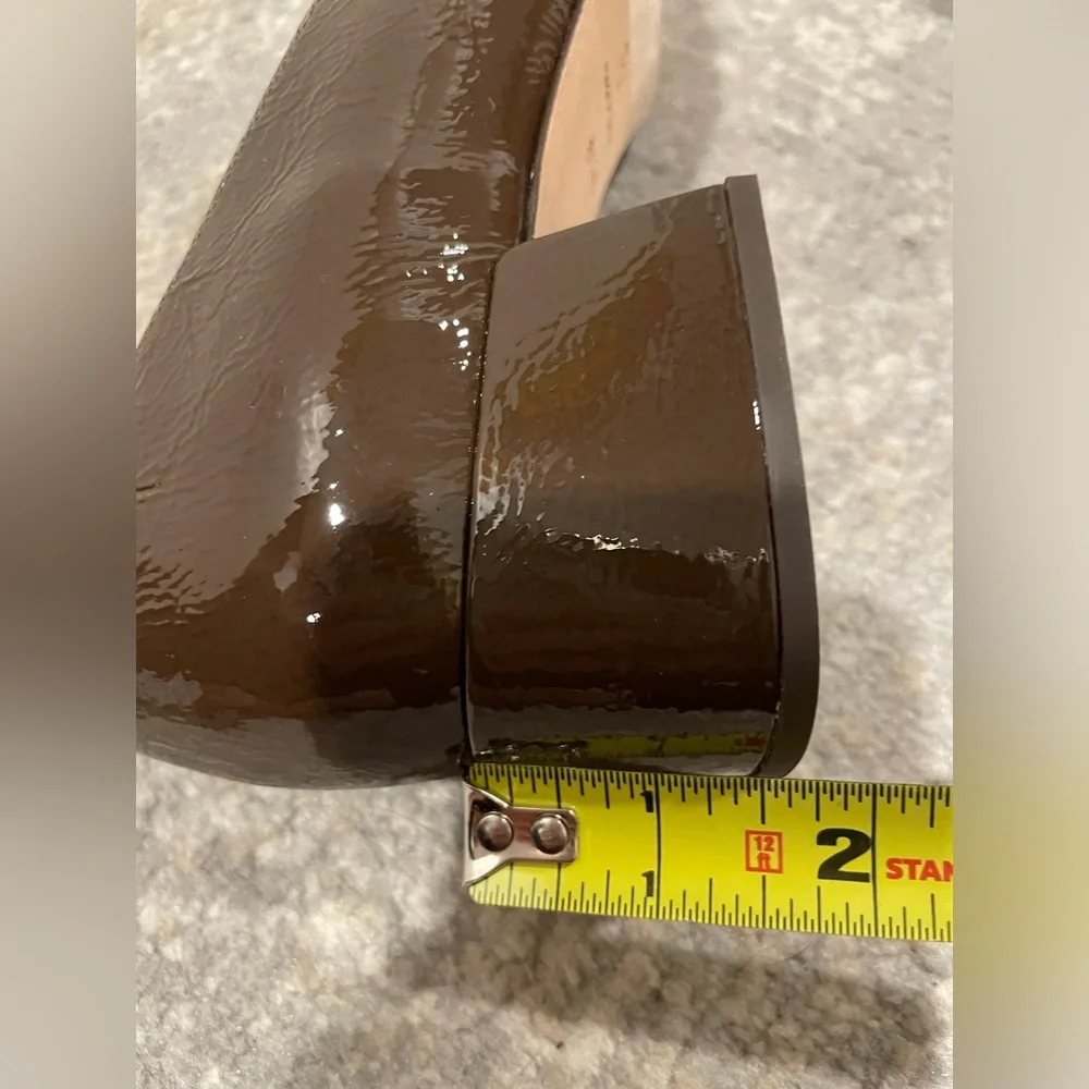 FRANCES VALENTINE Mackie Pump - Chocolate/Oyster Leather Size 8.5B New MSRP $598 - Picture 10 of 11